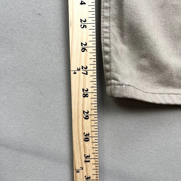Levis Skosh Pants Mens 33 Tan Chino Khaki Straight Leg White Tab Made in USA 80s - Picture 11 of 14